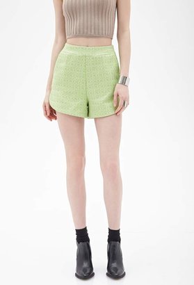 Forever 21 High-Waisted Tweed Shorts