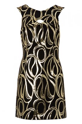 Milly Metallic Jacquard Dress