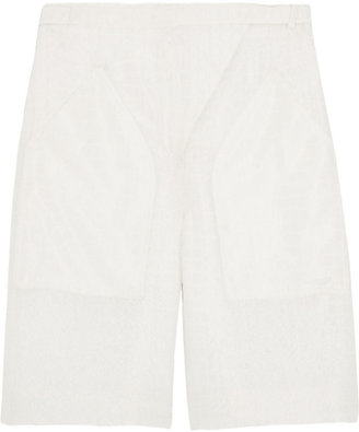 Chloé Silk-blend cloqué shorts