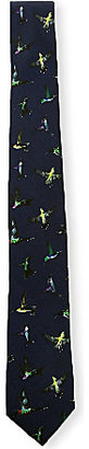 Thomas Pink Hummingbird skinny silk tie - for Men