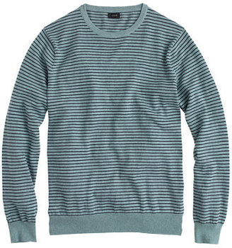 J.Crew Cotton-cashmere sweater in microstripe