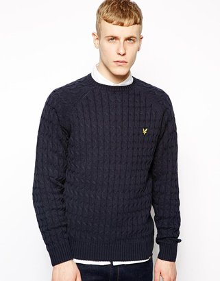 Lyle & Scott Sweater with Cable Knit