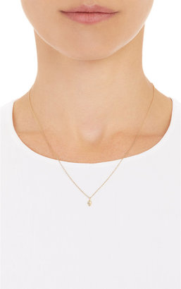 Loren Stewart Diamond & Gold Mini Skull Pendant Necklace