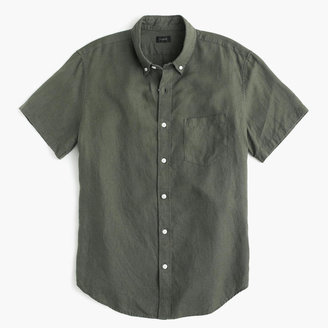 J.Crew Short-sleeve Irish linen shirt