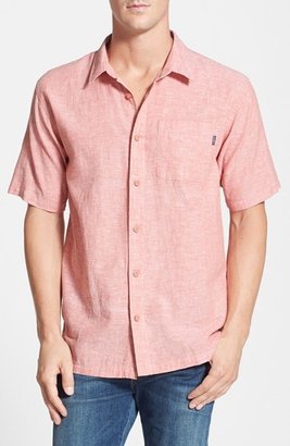 O'Neill Jack 'Inlet' Short Sleeve Linen & Cotton Sport Shirt