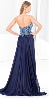 Terani Couture A-Line Embellished Evening Dress
