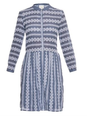 Band Of Outsiders Floral-embroidered cotton dress