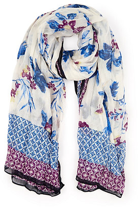 Marks and Spencer M&s Collection Modal Blend Oriental Bird Print Scarf