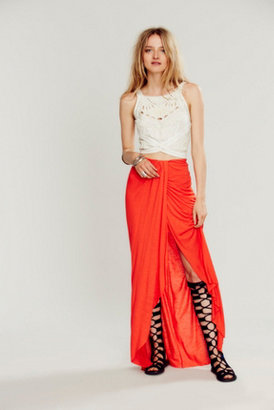 Free People Solid Knit Column Skirt