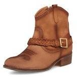 Dorothy Perkins Womens Ravel Cowboy inspired ankle boots- Brown