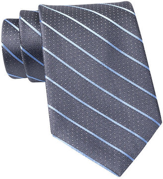 Claiborne Pin Dot Stripe Silk Tie