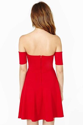 Nasty Gal Night Fall Dress - Red