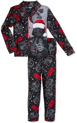 Star Wars Boys' or Little Boys' 2-Piece Coat-Front Pajamas