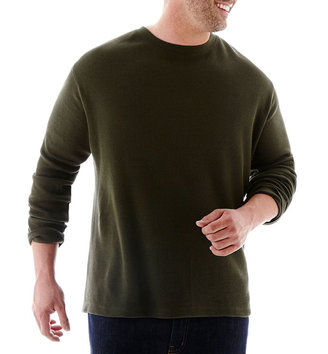 JCPenney THE FOUNDRY SUPPLY CO. The Foundry Supply Co. Long-Sleeve Waffle Tee-Big & Tall