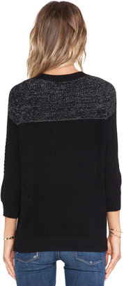Shae Blocked Ribbed Pullover Sweater