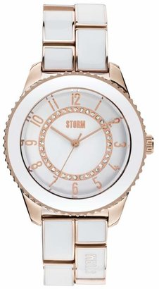 STORM London - Ladies White And Gold Round Dial Bracelet Watch Zarina Gold