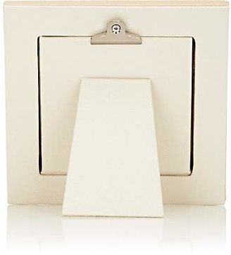 Barneys New York Pebbled Leather 4" x 4" Picture Frame - Cream