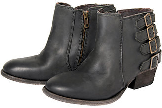 Hudson H by Encke Leather Ankle Boots, Coal