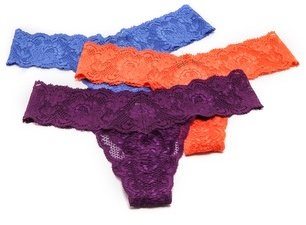 Cosabella Never Say Never Cutie 3 Pack Low Rise Thongs