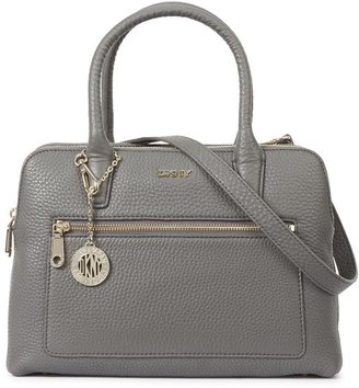DKNY Tribeca small grey leather tote