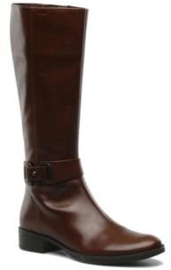Geox Women's D Mendi St. B Rounded Toe Boots In Brown - Size 7