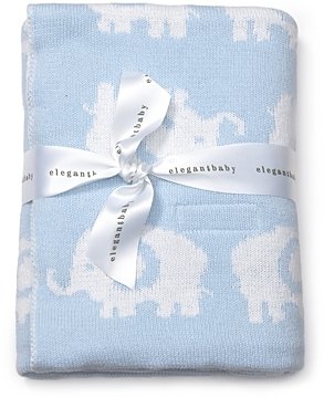 Elegant Baby Elephant Sweaterknit Blanket