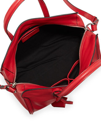 Alexander McQueen Padlock Zip-Around Tote Bag, Red
