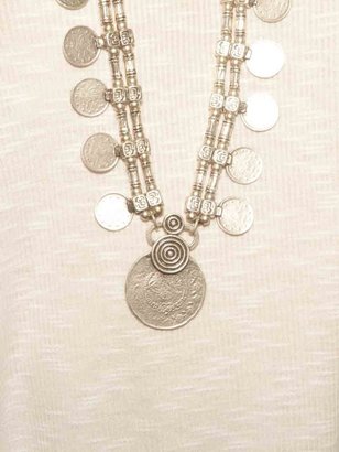 Natalie B Jewelry Kings Coin Necklace in Silver