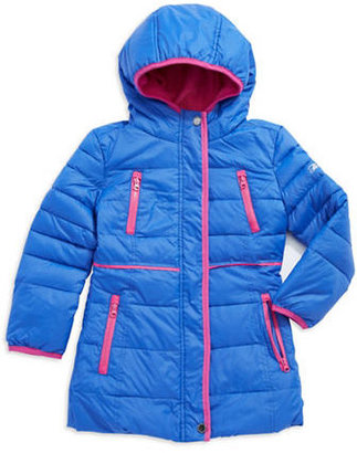 Hawke & Co Girls 2-6x Contrast Color Down Jacket