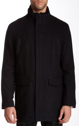 Andrew Marc New York 713 Andrew Marc Hearts Wool Blend Twill Coat