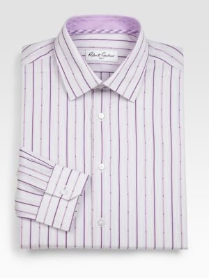 Robert Graham Satin Stripe Dress Shirt