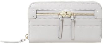 Sonia Rykiel Babylone grey large zip around purse