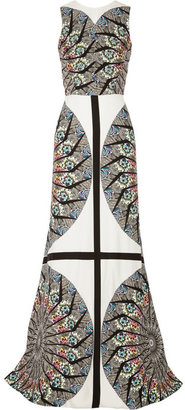 Etro Embellished printed crepe gown