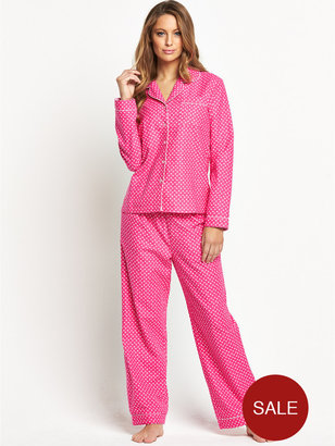 Sorbet Spring Spot Flannel Pyjamas