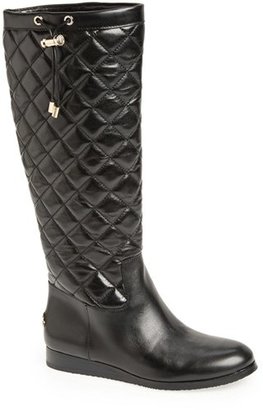 MICHAEL Michael Kors 'Lizzie' Quilted Leather Knee High Boot (Women)