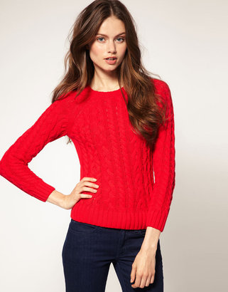 ASOS Colored Aran Sweater