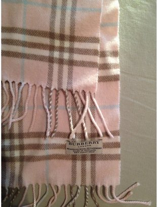 Burberry Pink  Wool Scarf