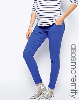 ASOS Maternity Ridley Skinny Jean In Cobalt - Blue