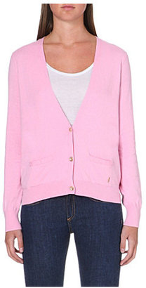 Juicy Couture Chiffon-back knitted cardigan