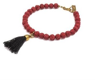 Isabel Marant Textured bead tassel bracelet