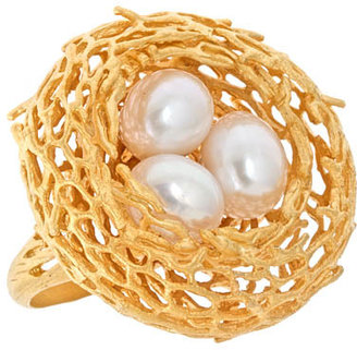 Agrigento Designs Pearls and Nest Ring