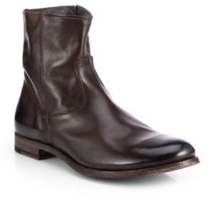 To Boot Side-Zip Leather Ankle Boots