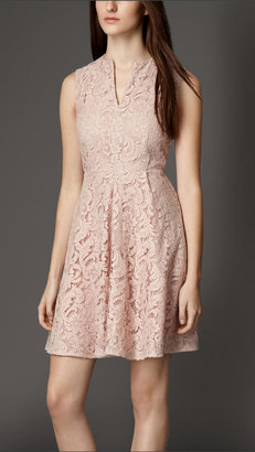 Burberry Fitted Lace Dress