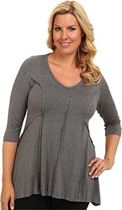 Karen Kane Women's Plus-Size 3/4 Sleeve Outside Seam Tunic