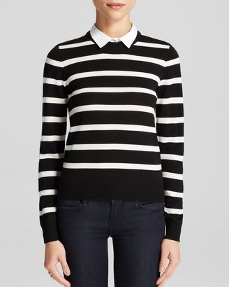 Alice + Olivia Sweater - Striped Collared