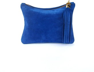 Miller and Jeeves Mini Suede Clutch - Royal Blue