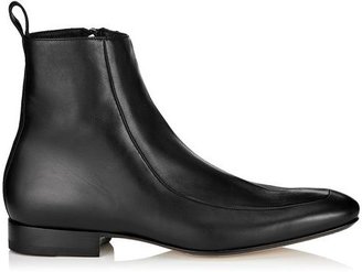 Jimmy Choo Ronan Black Soft Vintage Calf Leather Boots