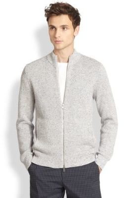 Theory Riland Cotton/Linen Textured Sweater