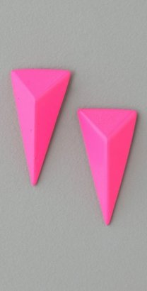 Alexis Bittar Neon Pyramid Earrings