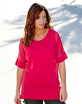 Jersey Top with Sheer Side Panels